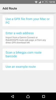 BikeGPX - Free cycle navigator android App screenshot 0